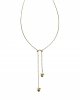 1253 Złoty łańcuszek naszyjnik 45-60+5cm stal chirurgiczna 316L krawatka serce